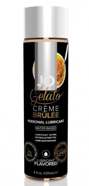 Гелевый вкусовой лубрикант JO Gelato Creme Brulee Flavored, 120 мл