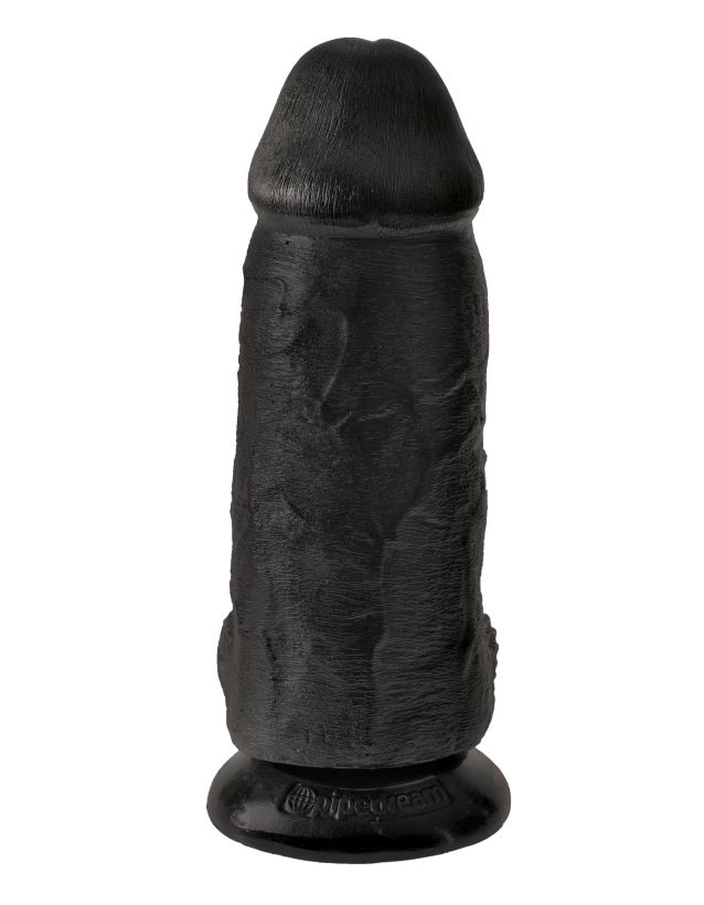 Фаллоимитатор реалистик утолщенный King Cock Chubby, 17 см, черный