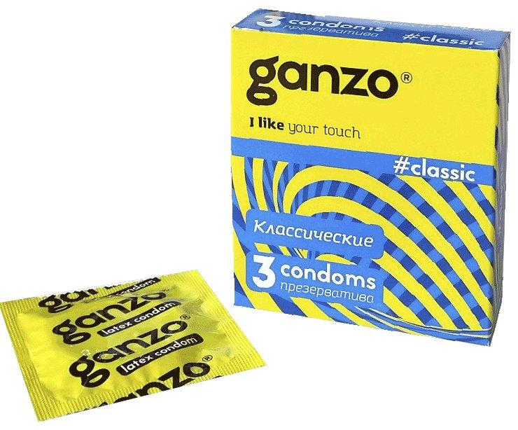 Классические презервативы с обильной смазкой от Ganzo Classic