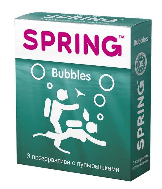 Презервативы с точечным рельефом Spring Bubbles, №3