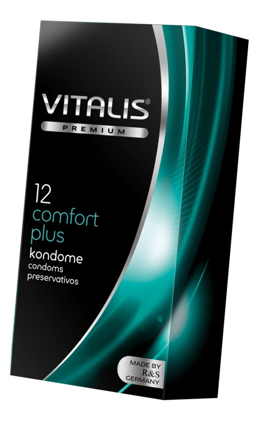 Анатомические латексные презервативы Vitalis Premium Comfort Plus