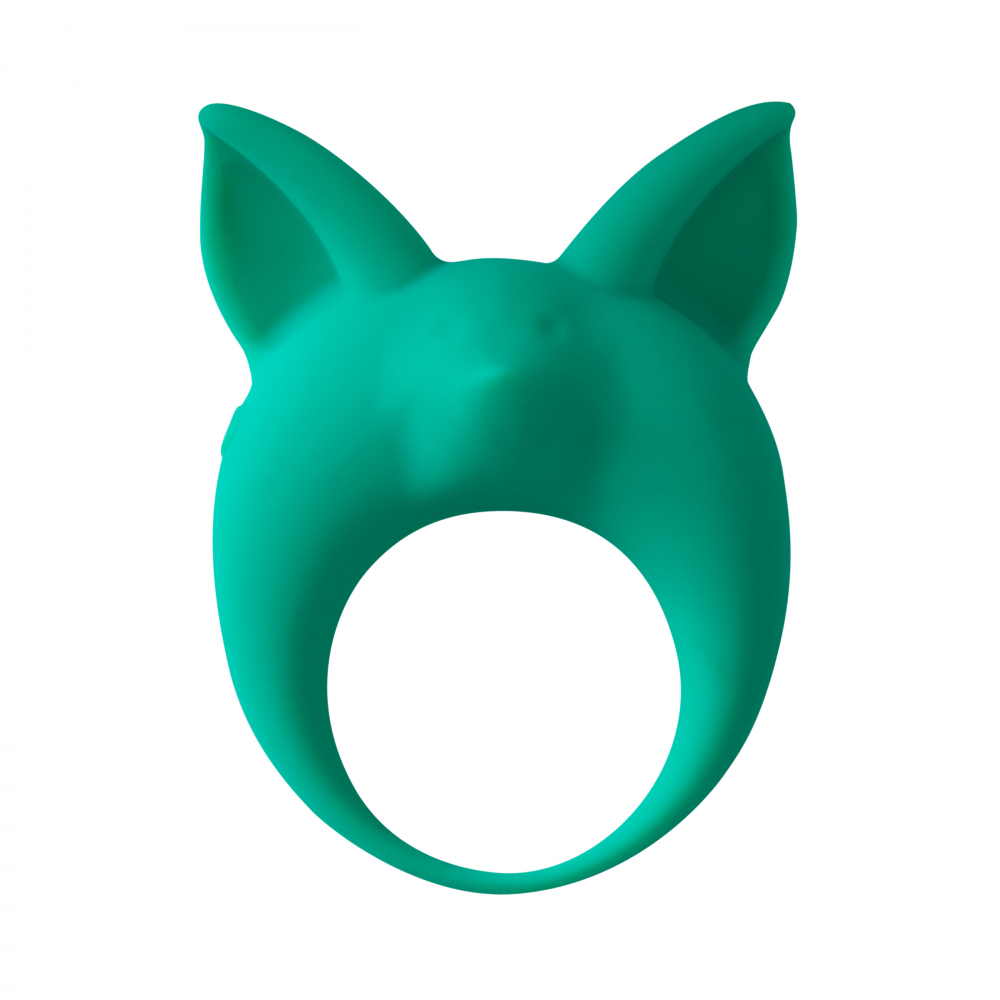 Эрекционное кольцо с вибрацией KITTEN KYLE, зеленое