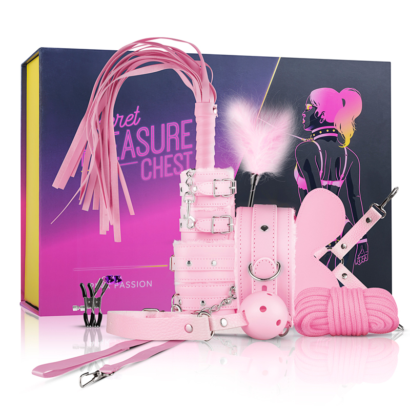 Полный набор для бондажа Secret Pleasure Chest, розовый