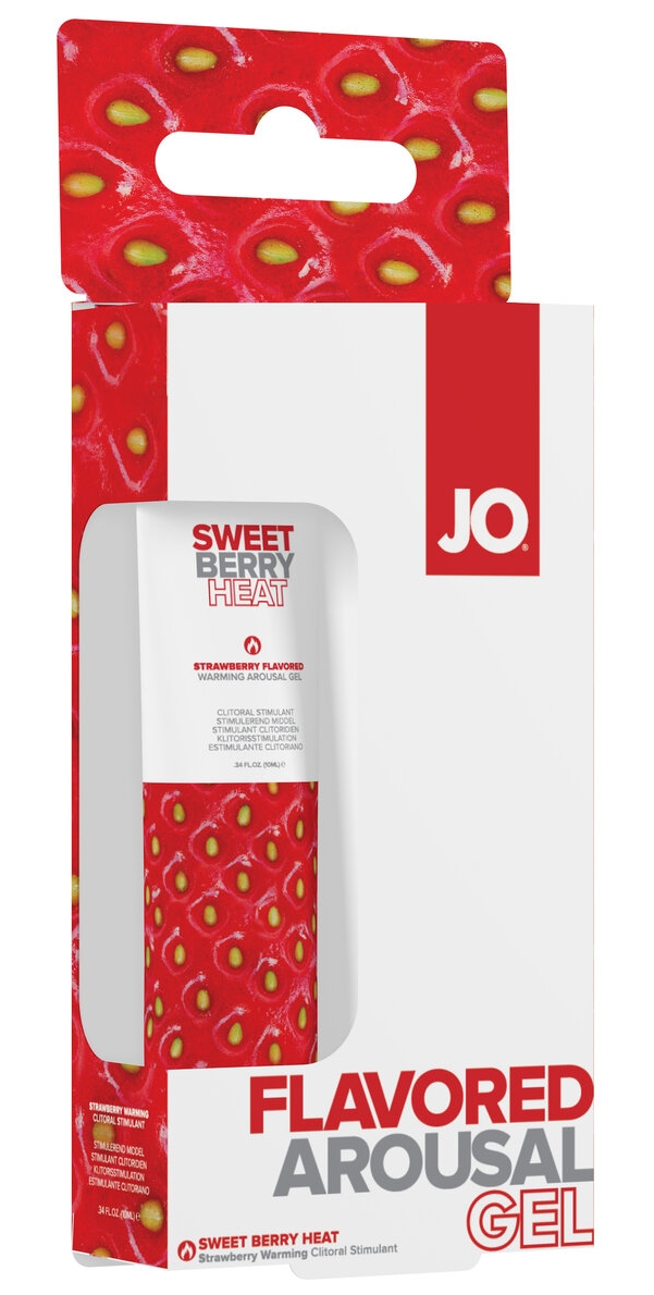 Стимулирующий гель со вкусом клубники JO Sweet Berry Heart, 10 мл