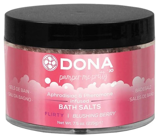 Соль для ванны DONA Bath Salt Blushing Berry с ароматом Флирт, 215 мл