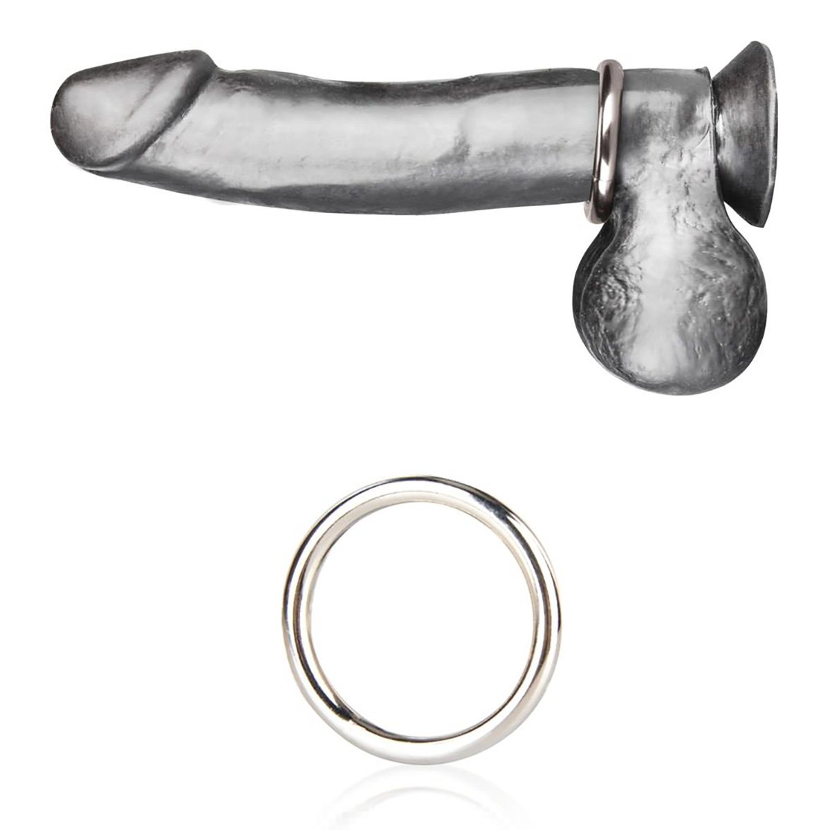 Стальное эрекционное кольцо BlueLine Steel Cock Ring 3,5 см