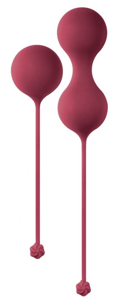 Набор вагинальных шариков со смещенным центром тяжести Carmen, бордовый