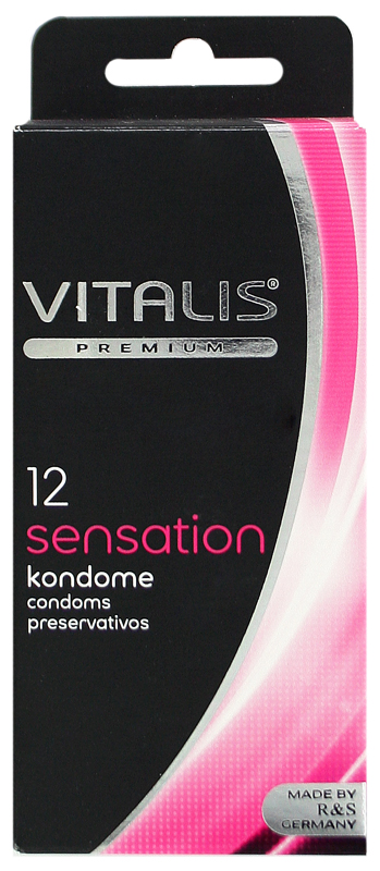 Презервативы с кольцами и точками Vitalis Premium Sensation премиум качества