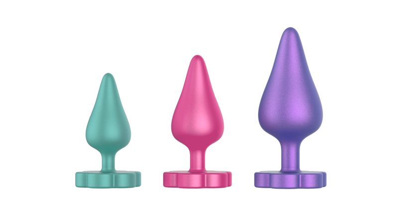 Набор анальных пробок Romp Luster, 3 шт. Набор анальных пробок Romp Luster, 3 шт.