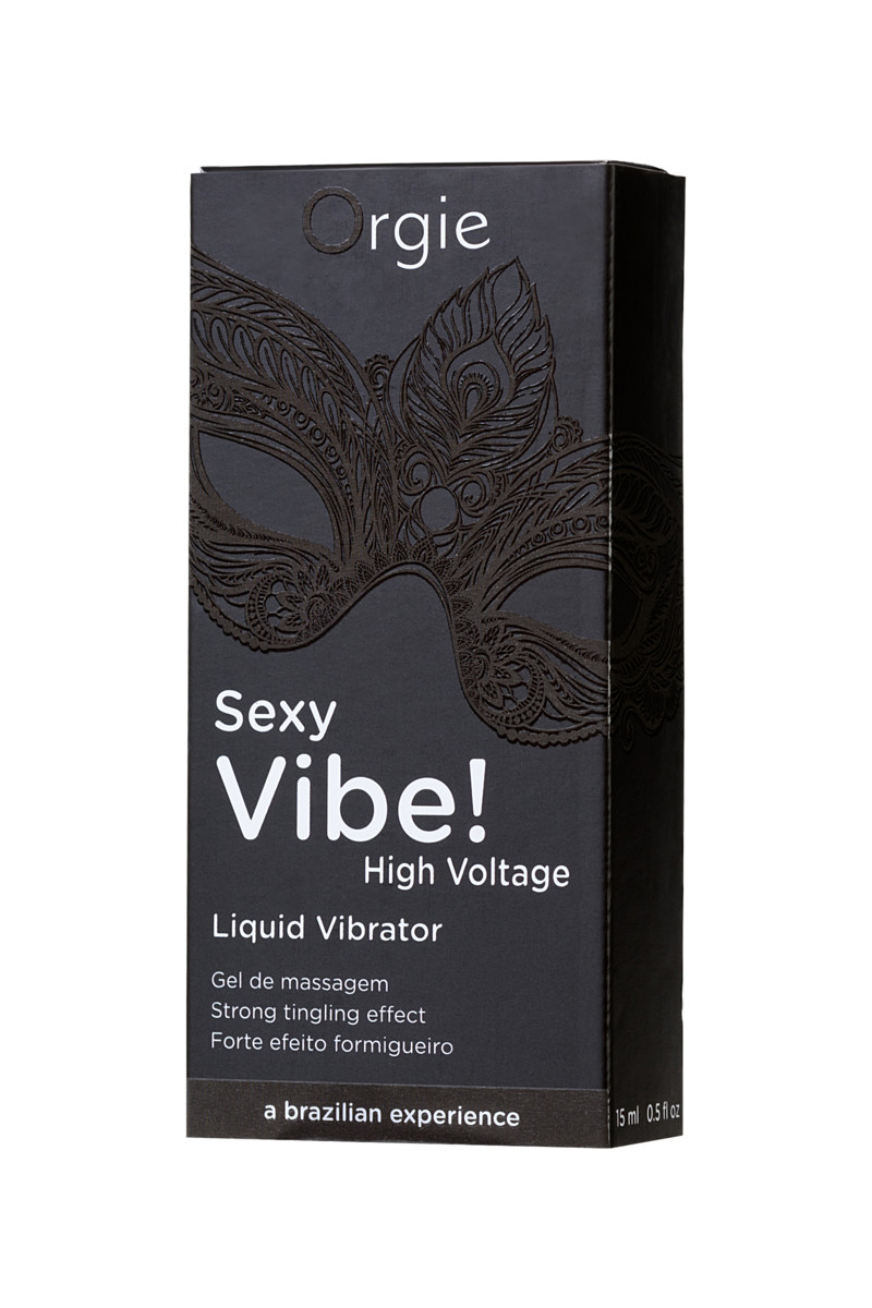 Гель для массажа Sexy Vibe High Voltage с усиленным вибрирующим эффектом, 15 мл