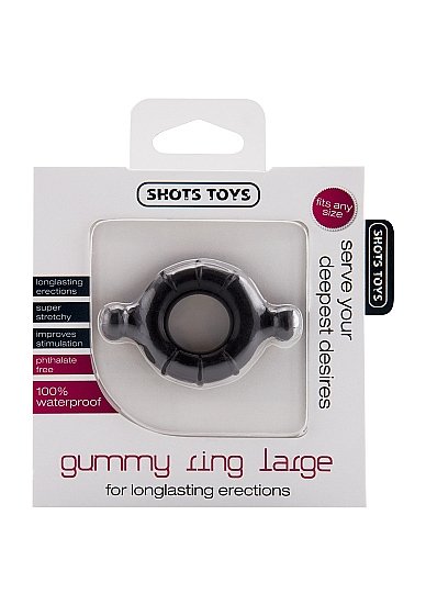 Классическое эрекционное кольцо с небольшими бугорками GUMMY RING M