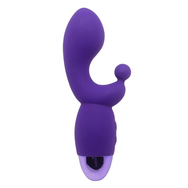 Вибромассажер G Kiss для стимуляции точки G и клитора, 8 см, фиолетовый
