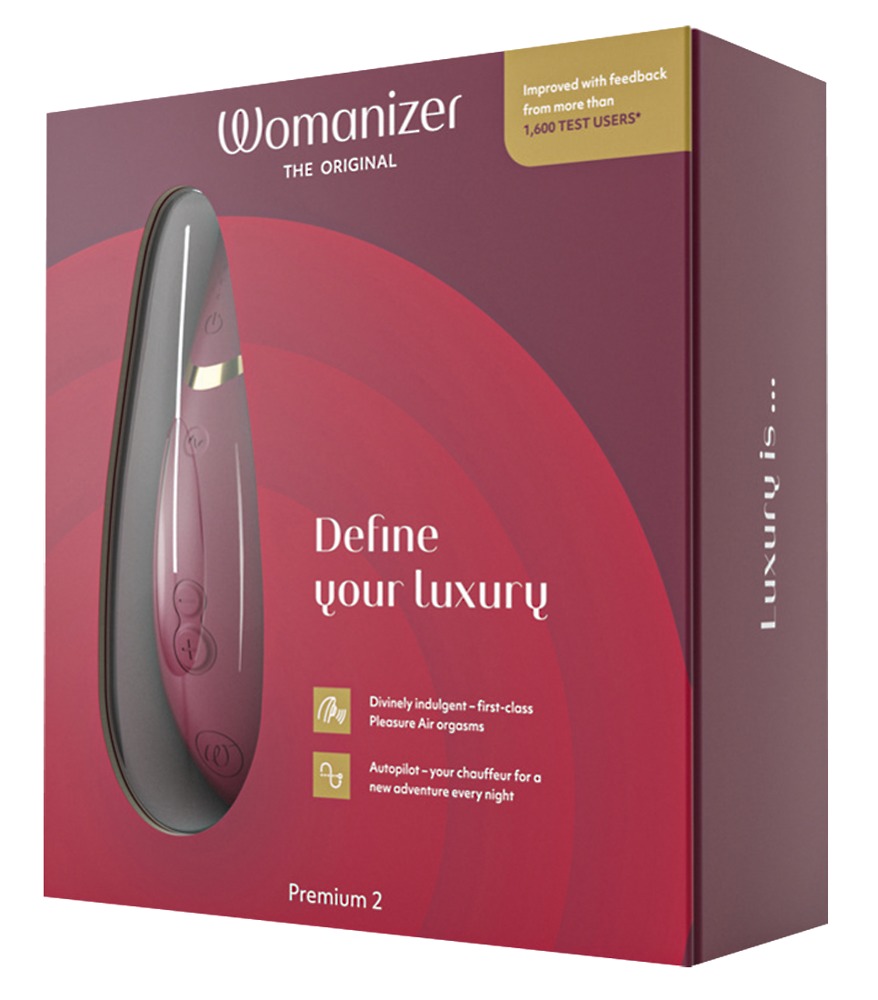 Вакуумно-волновой стимулятор Womanizer Premium 2, красный