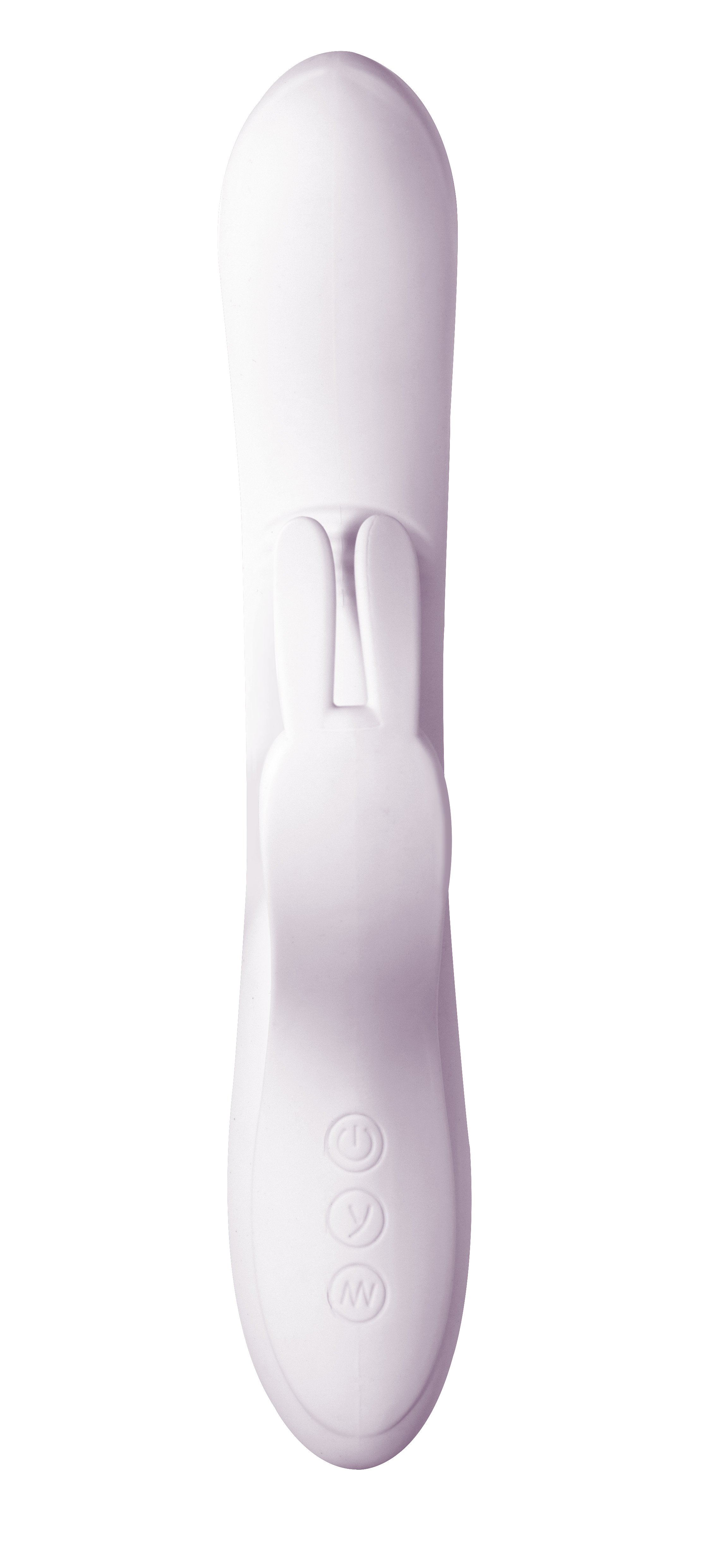 Изогнутый вагинальный вибратор White Rabbit, белый, 20,5 см