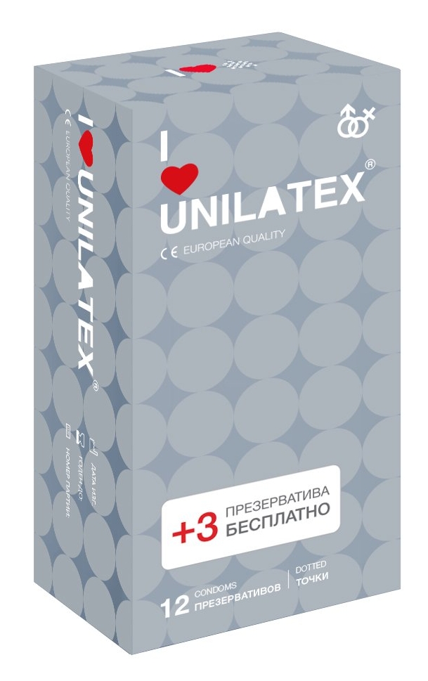 Презервативы Unilatex Dotted с точками