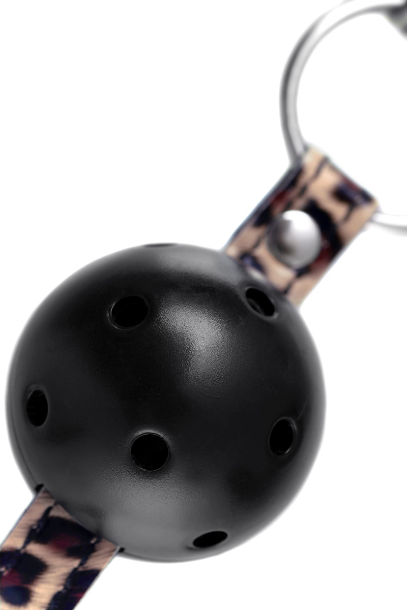 Кляп с пластиковым шариком Anonymo #0303, черный