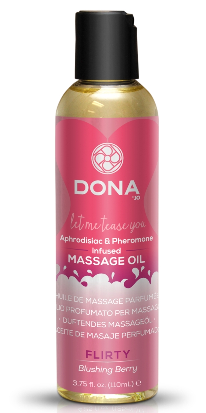 Гель DONA Scented Massage Oil Blushing Berry для массажа, 110 мл