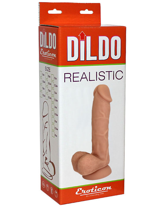 Фаллоимитатор-реалистик Eroticon Realistic, 20 см