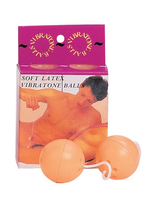 Вибрационные вагинальные шарики 34GP для массажа, диаметр 3.5 см, телесные
