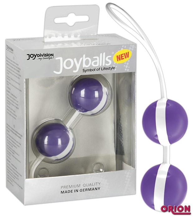 Вагинальные шарики Joyballs 44 для укрепления мыщц влагалища, фиолетовые