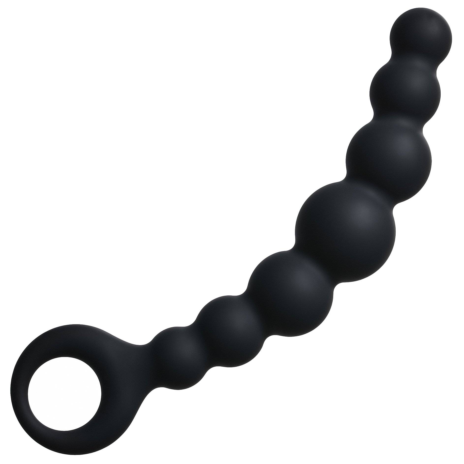 Упругая анальная цепочка Lola Toys Flexible Wand, черная