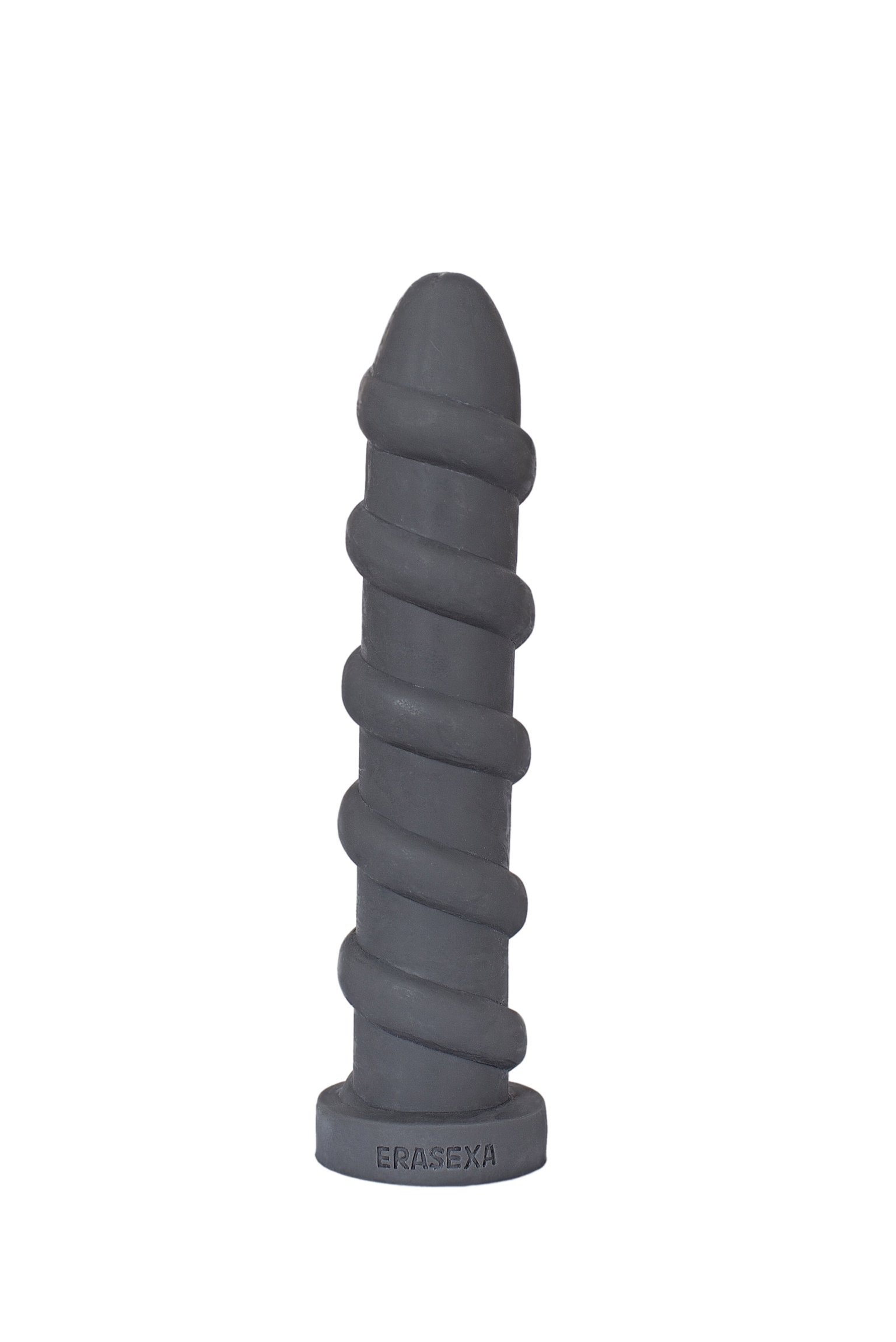 Дилдо Спиралька черного цвета, Erasexa, 31 см