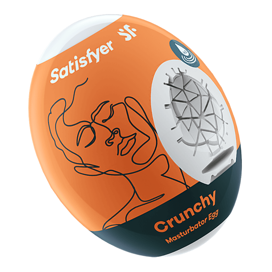 Яйцо мастурбатор Satisfyer Crunchy с рельефом