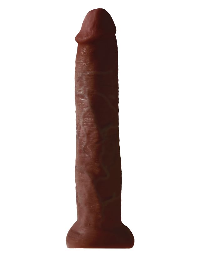 Фаллос гигант King Cock 13 Cock Flesh, 29 см, коричневый