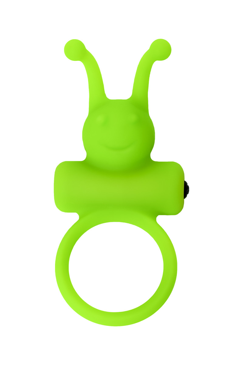 Эрекционное виброкольцо A-Toys by Toyfa Flik, зеленый