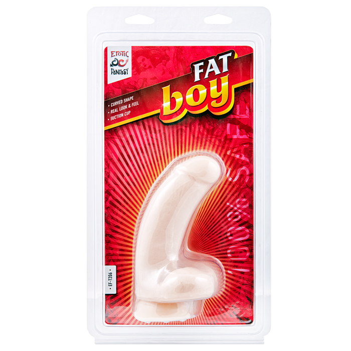 Изогнутый дилдо FAT BOY, 14 см