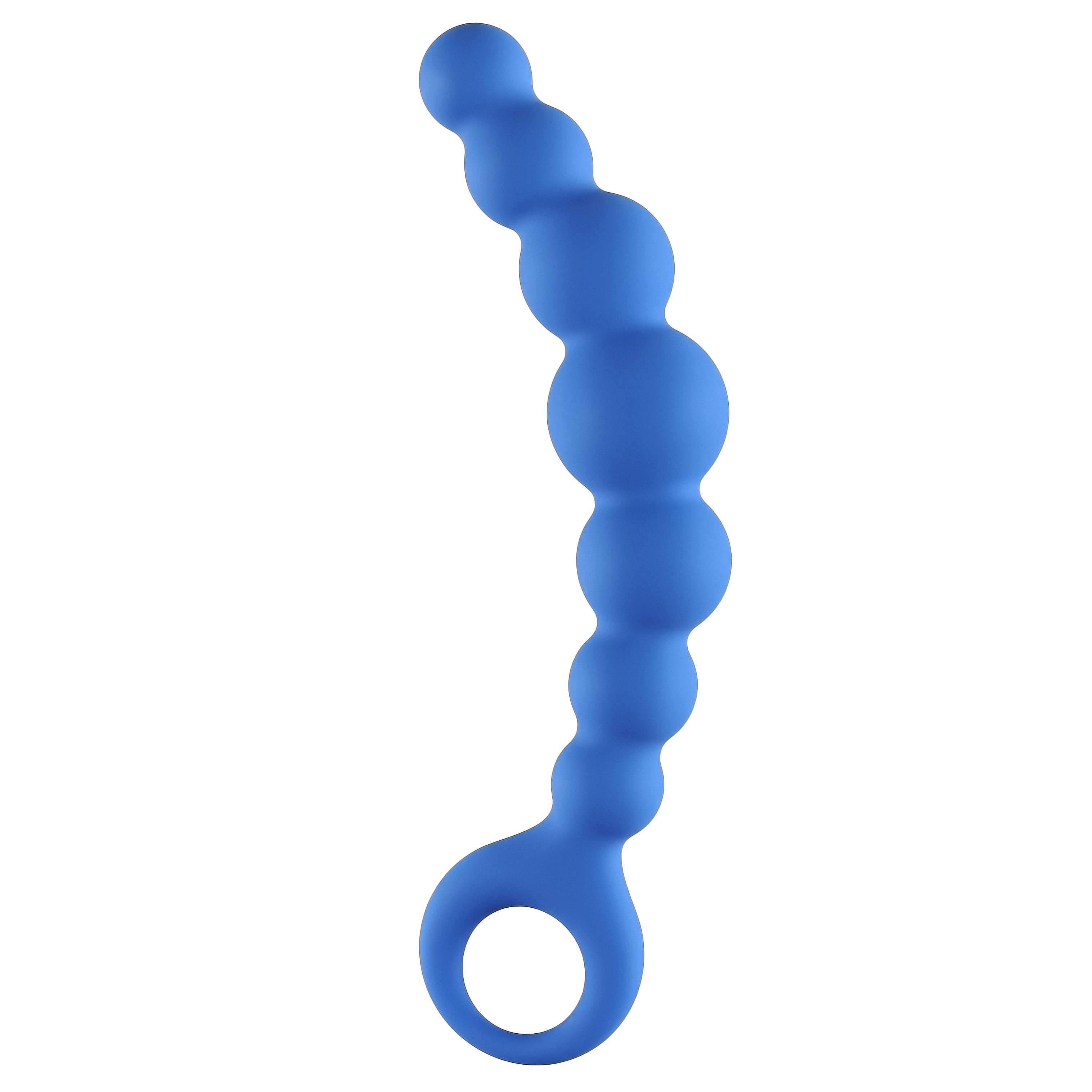 Упругая анальная цепочка Lola Toys Flexible Wand, синяя