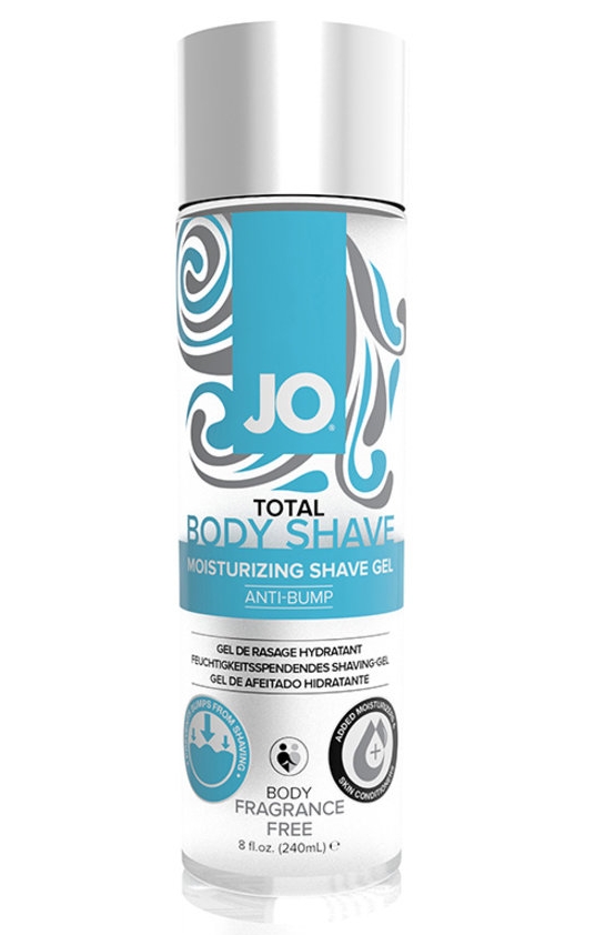 Гель для бритья без раздражений JO Total Body Fragrance Free, 240 мл