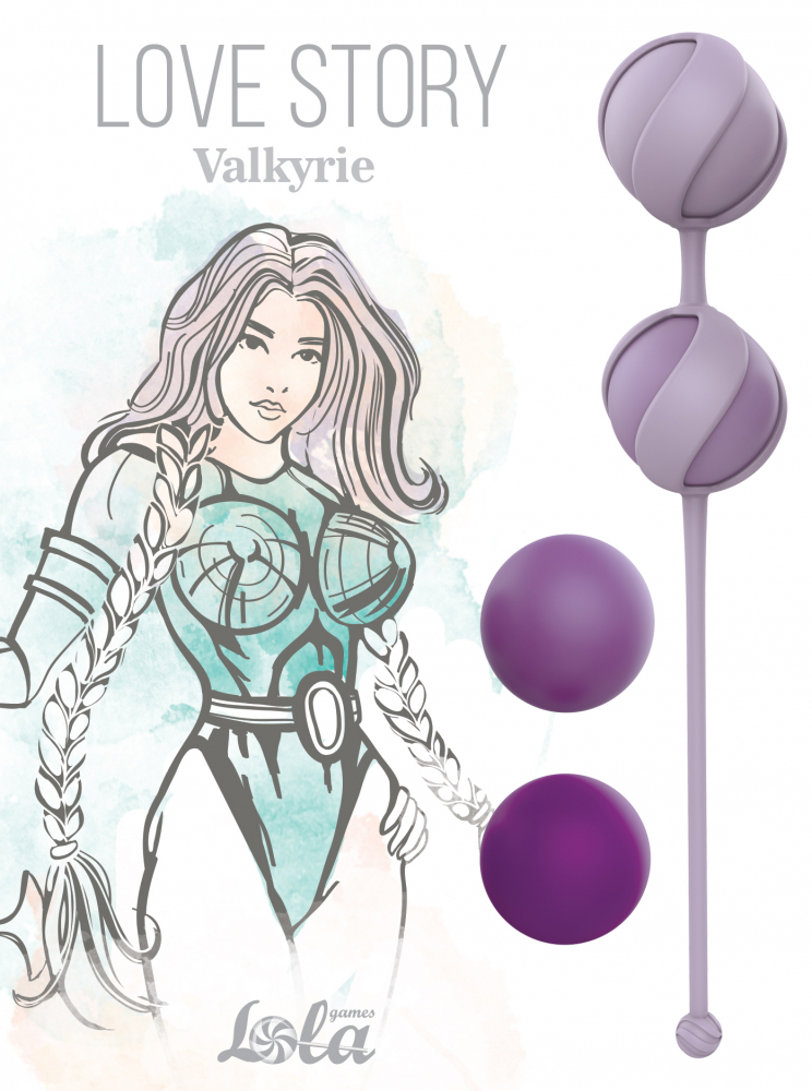 Комплект вагинальных шариков Lola Games Valkyrie, фиолетовый