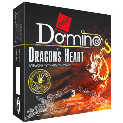 Классические презервативы с гладкой поверхностью DOMINO Dragons Heart