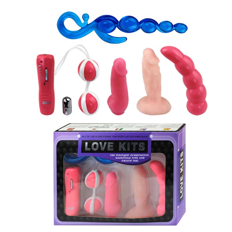 Baile Love Kits набор анальный: виброяйцо, шарики, бусы