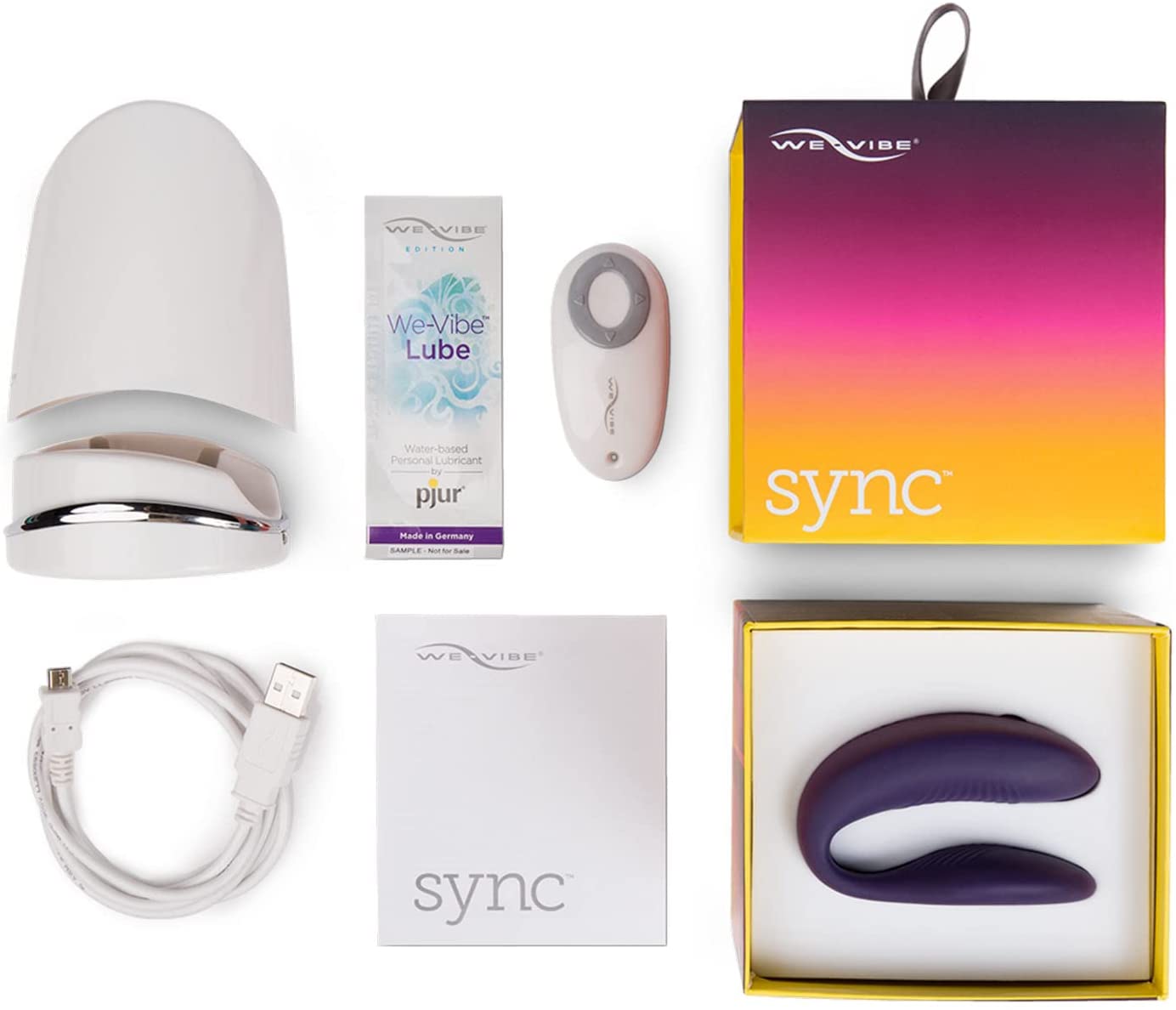 Инновационный вибратор для пар We-Vibe Sync с ДУ, фиолетовый