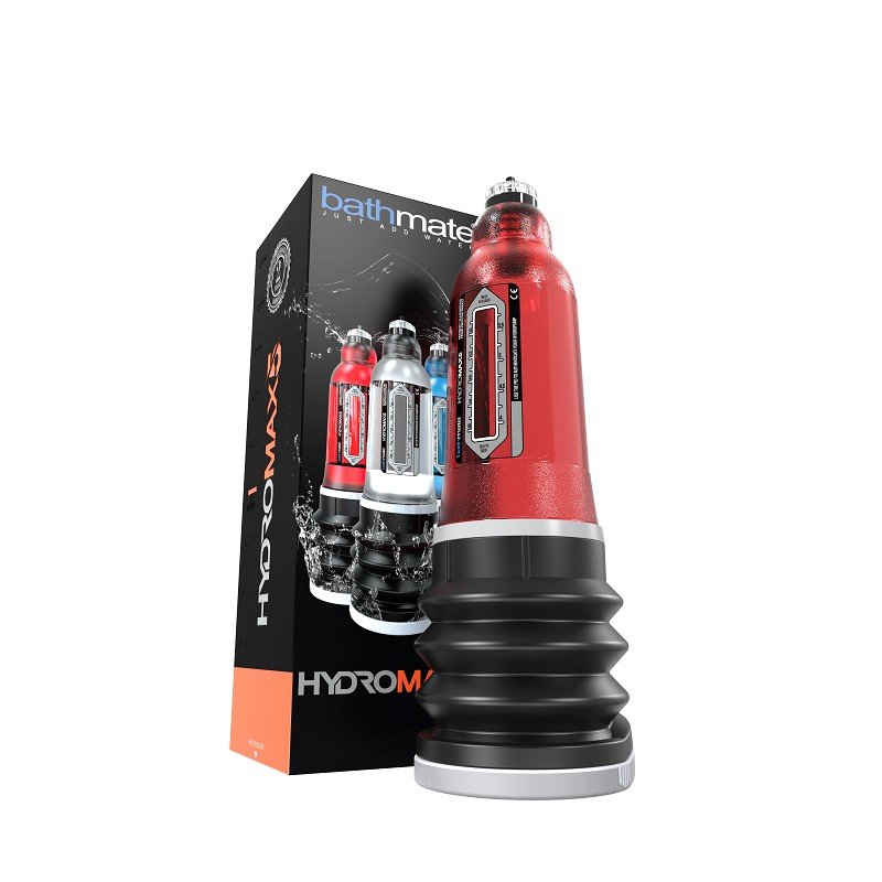 Гидропомпа для мужчин HYDROMAX-5, 13 см, красная