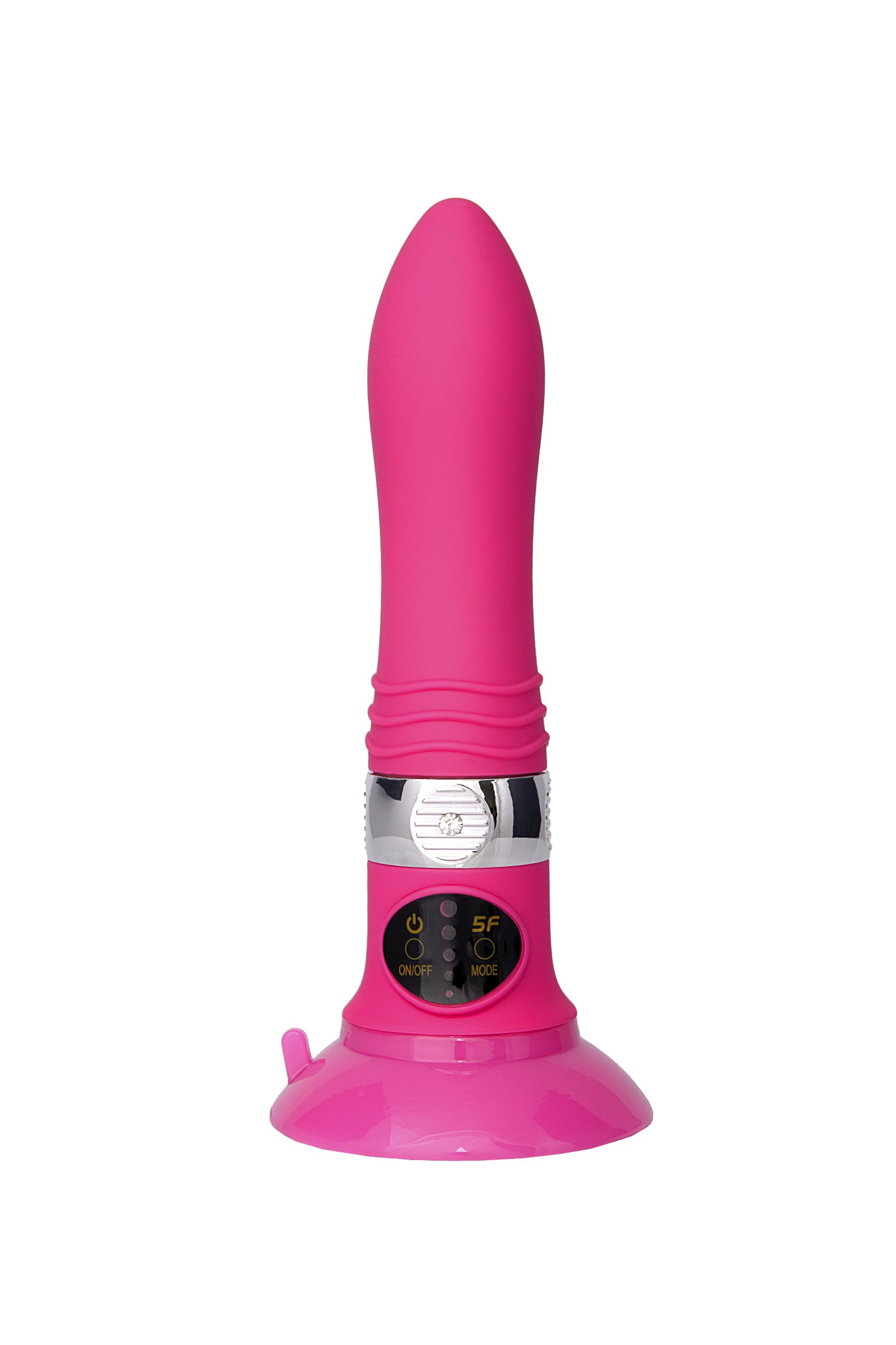 Вибратор SEXUS со сменной панелью управления, 18.5 см, розовый