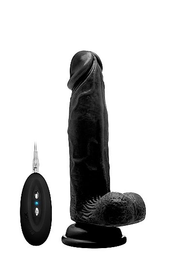 Реалистик вибратор realistic cock 9 с мощной присоской, 19 см, черный, Shotsmedia, Нидерланды