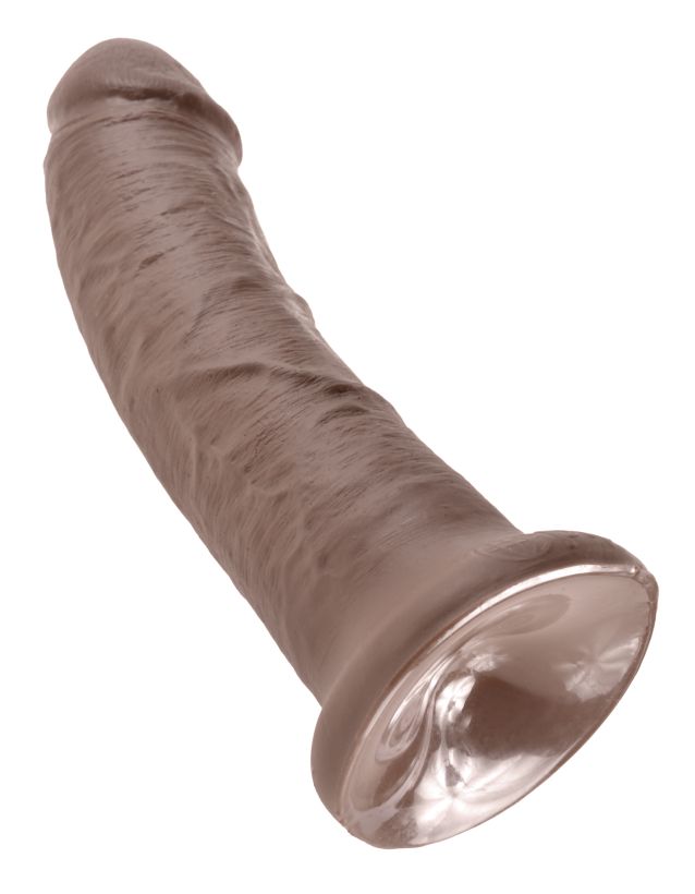 Фаллос на присоске King Cock 8 реалистичный, 19 см, коричневый