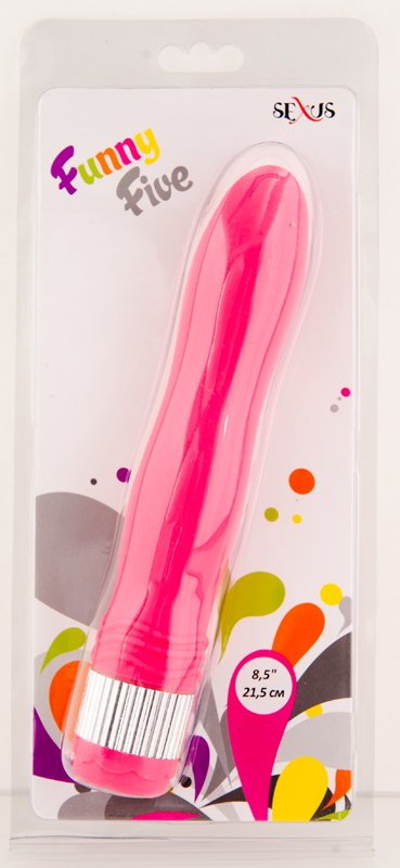 Вибратор Вибратор SEXUS для комфортного глубокого проникновения, 21.5 см, розовый, Sexus, Китай