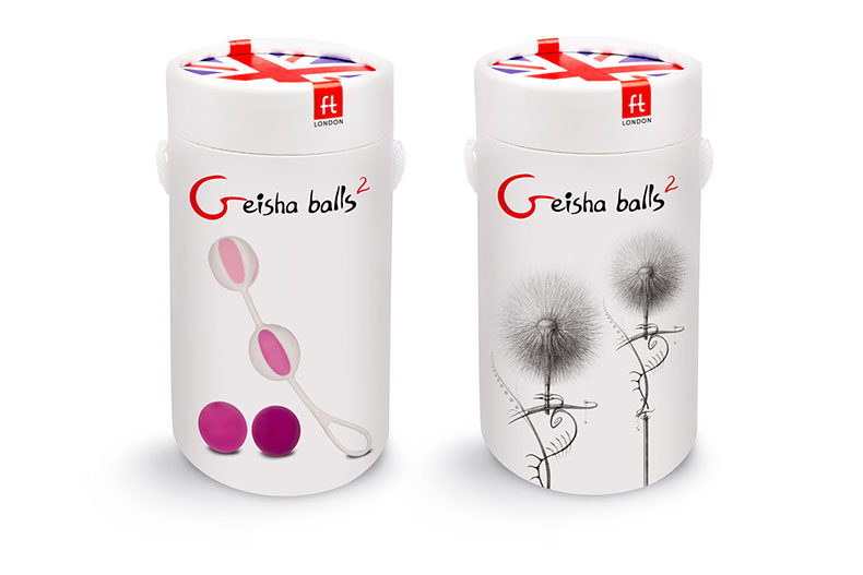 Вагинальные шарики Geisha Balls 2 с силиконовым чехлом