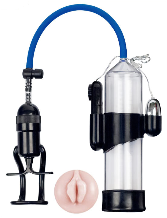 Вакуумная помпа Eroticon PUMP X7 с мини-вагиной и вибратором, 23 см