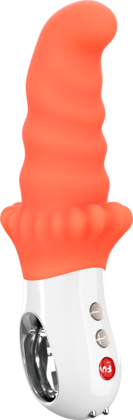 Ребристый женский вибратор Fun Factory G5 Vibe Moody, оранжевый