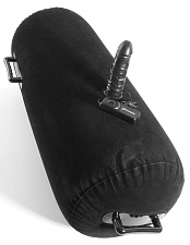 Вибромассажер на надувной подушке Inflatable Luv Log, черный