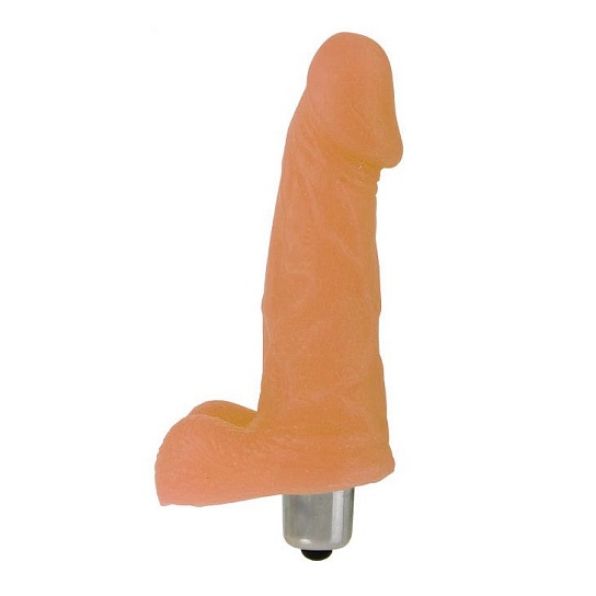 Мини-вибратор реалистичной формы, телесный Baile, 9 см