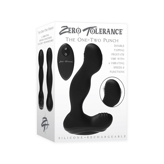 Вибромассажер простаты с постукиванием Zero Tolerance THE ONE TWO PUNCH
