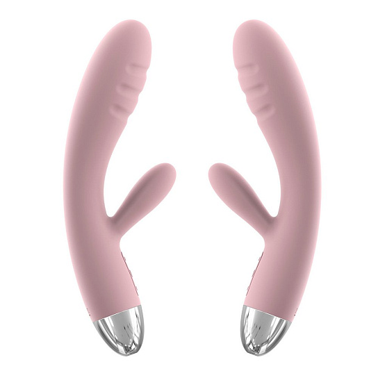 Вагинальный вибратор изогнутый Barbara, розовый