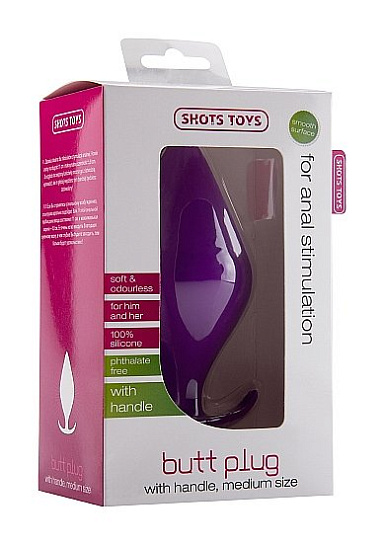 Классическая анальная пробка, фиолетовая
