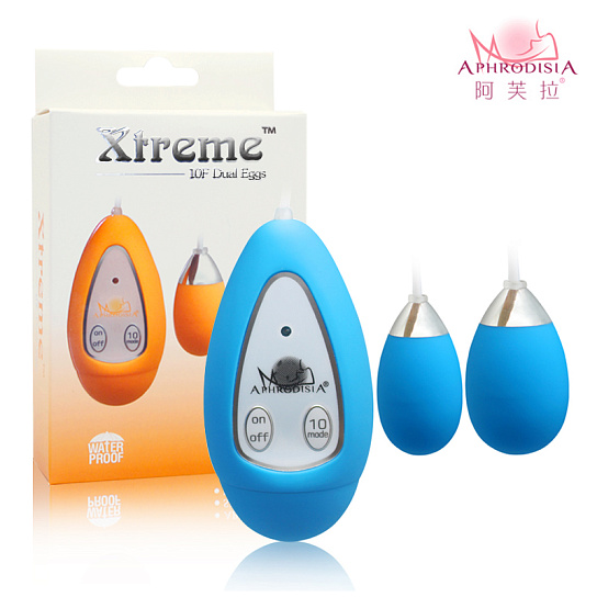 Виброяичко Xtreme-10F Egg (D), синее